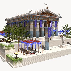 Temple of Zeus at Olympia 3D model