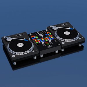 3D DJ Setup model