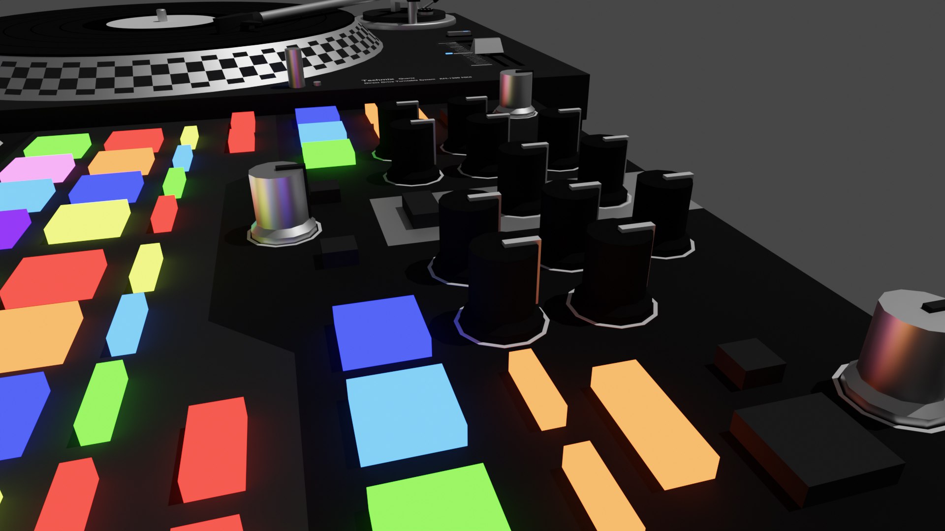 3D DJ Setup model TurboSquid 2163043