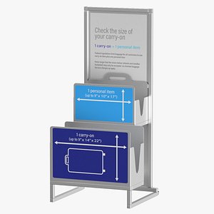 Floor signage Clean and Dirty 3D