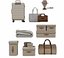 Colección de maletas de viaje y cajas de almacenamiento de tela