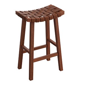 3D Woven Leather Stool model