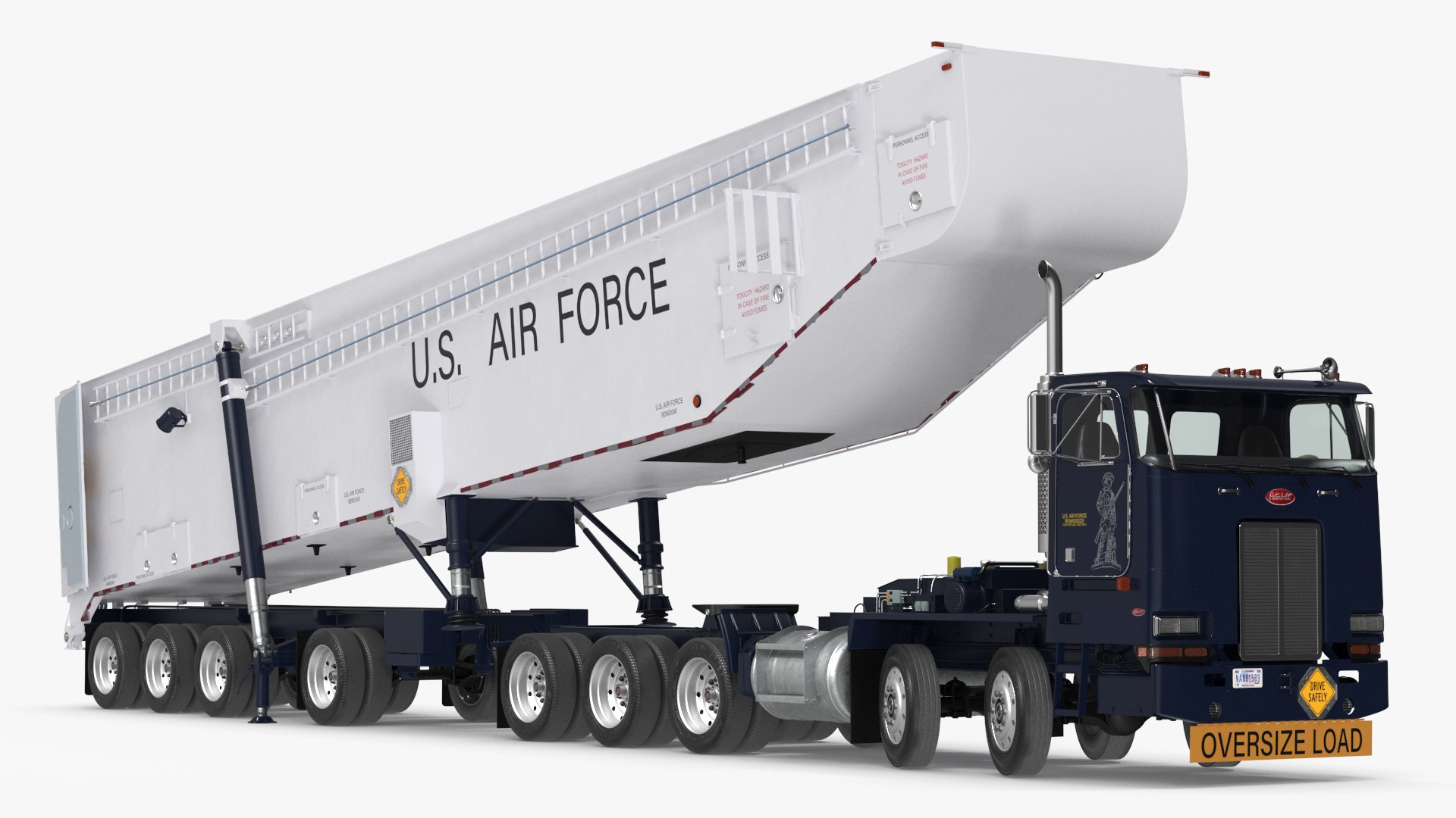 Minuteman Transporter Erector Loader Rigged 3D model preview