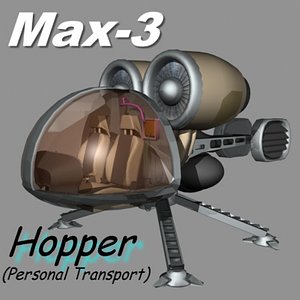 personal hopper 3d model