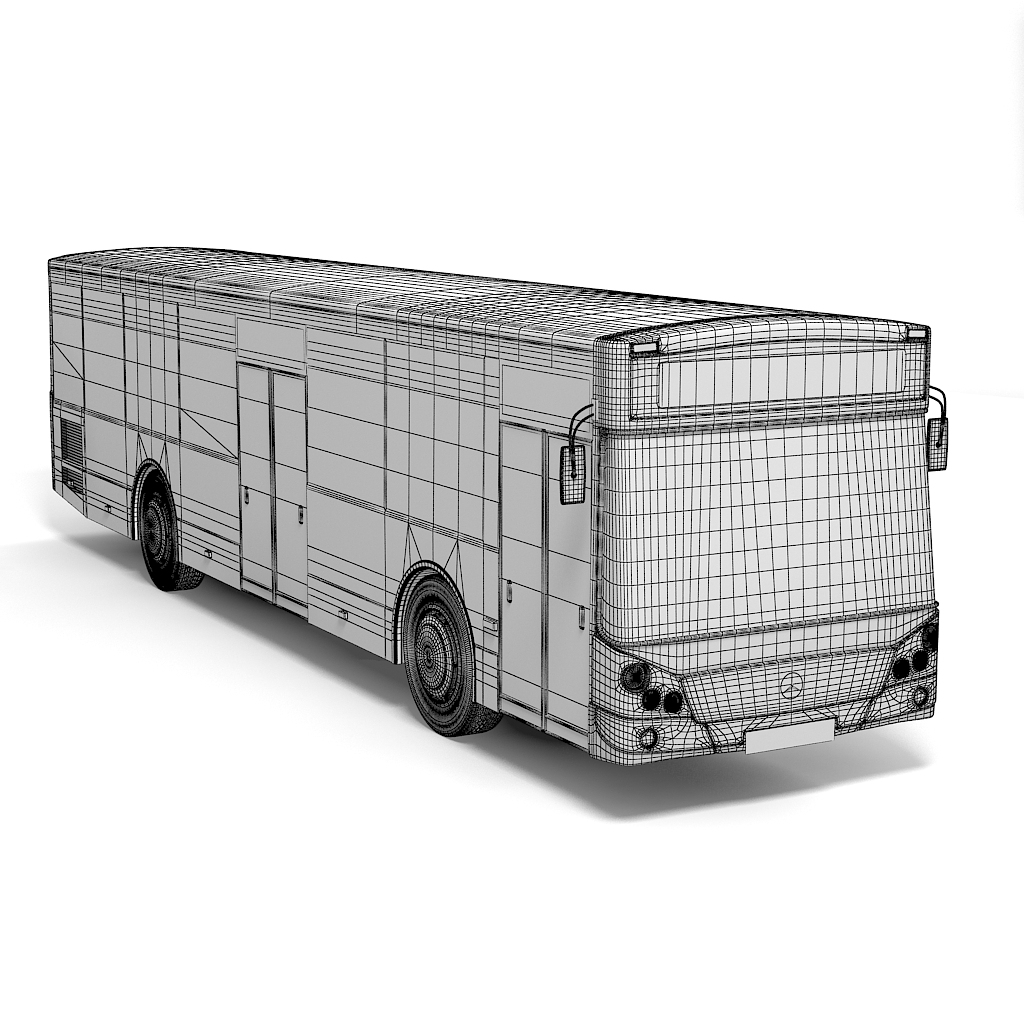 mercedes benz city bus 3d 3ds