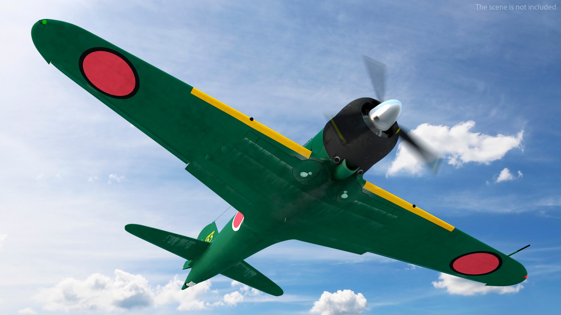 3D A6M Zero WWII Fighter Aircraft Rigged Model - TurboSquid 2292462