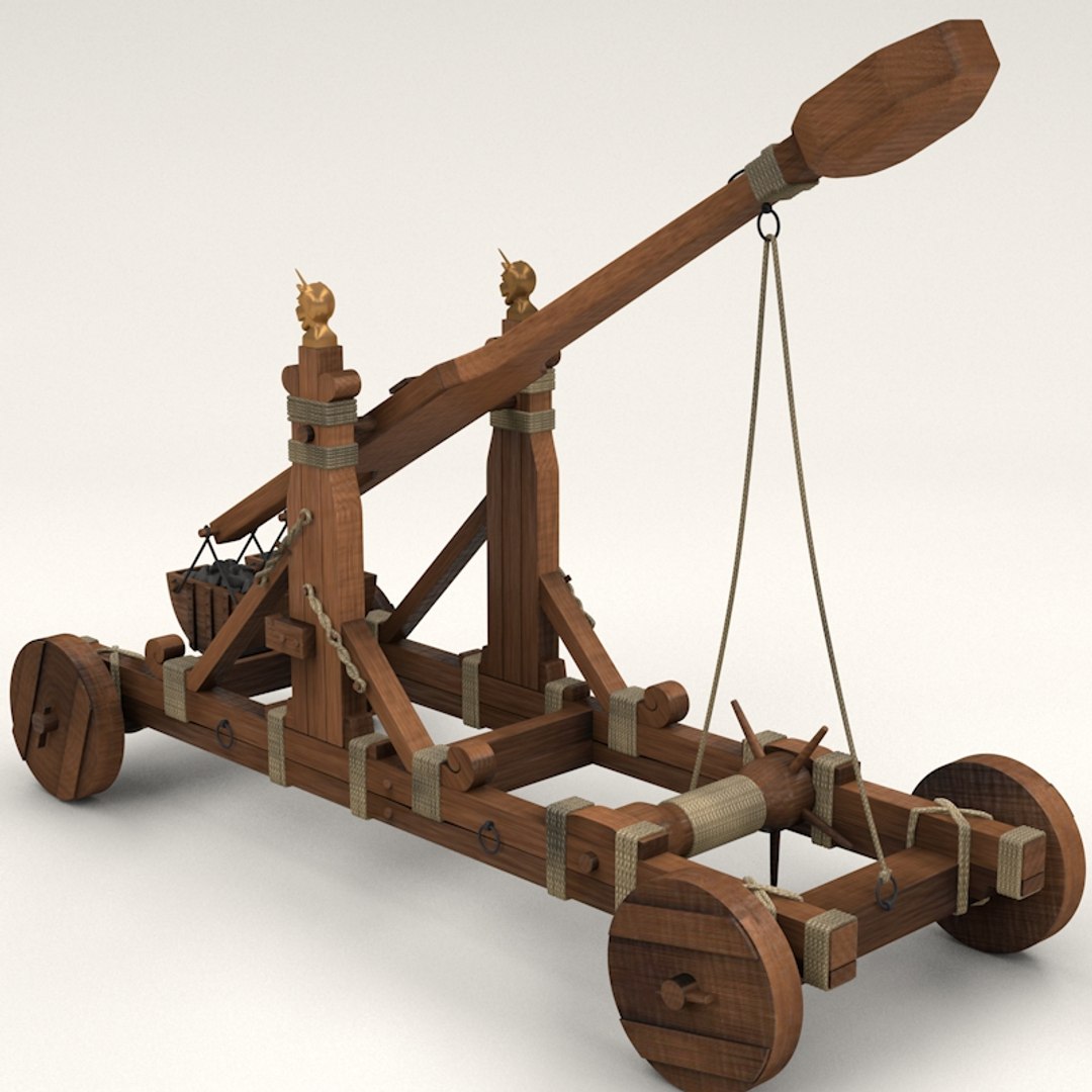 Ancient Norman Catapult 3d Model