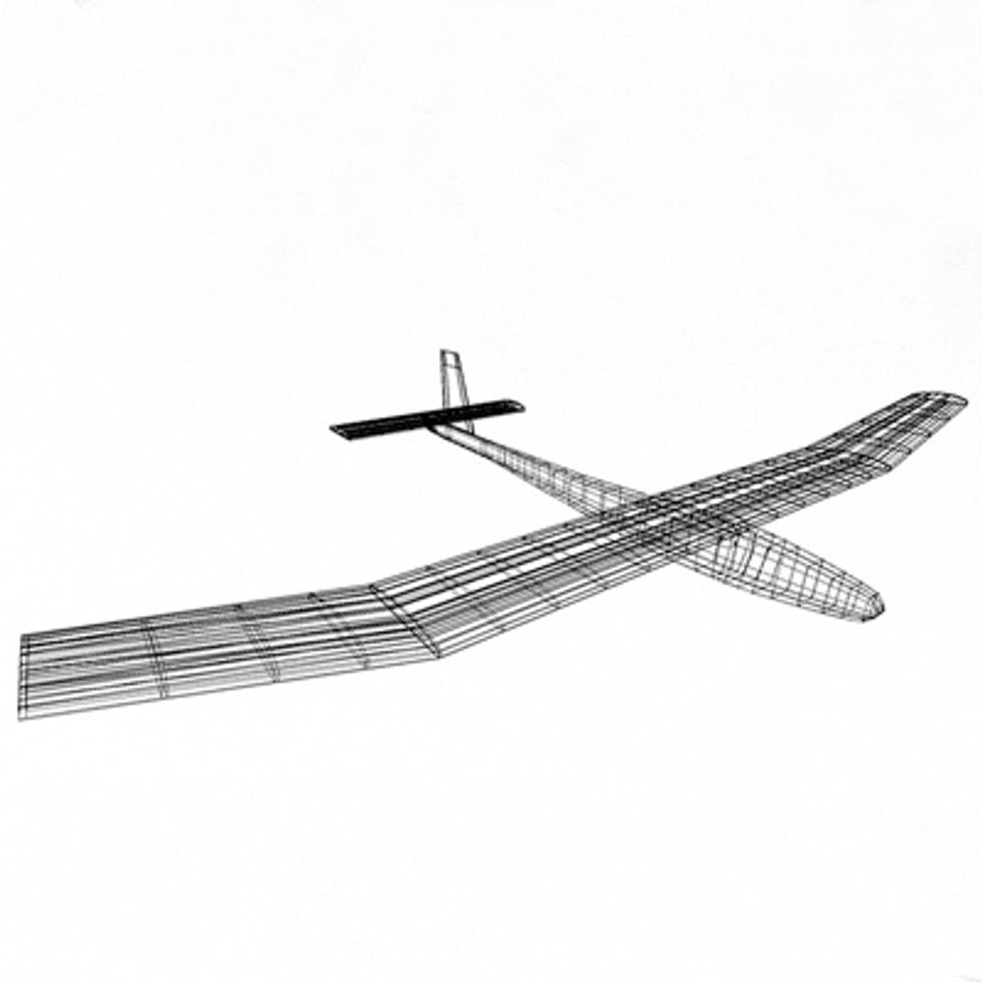 3d Foam Glider Model