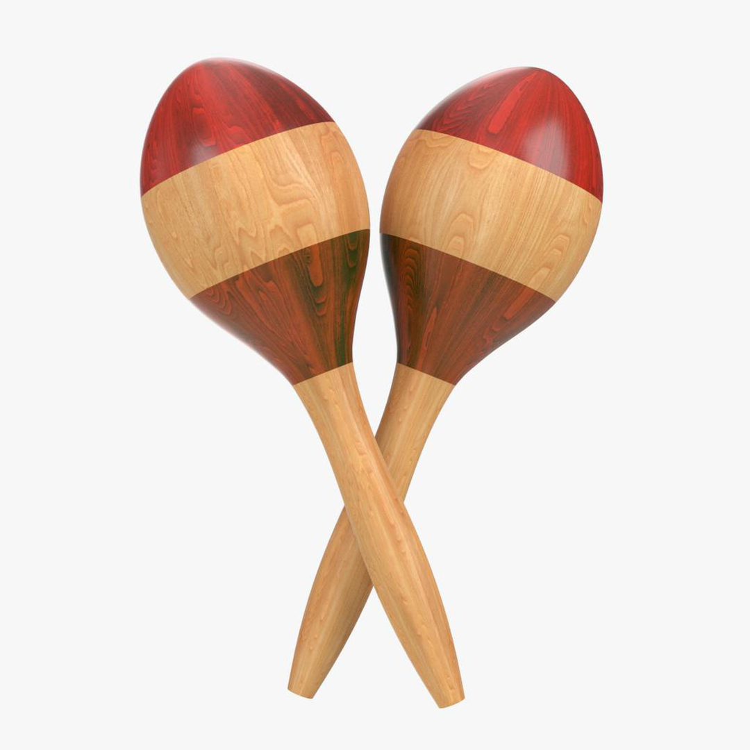 3D Maracas Rumba Shakers TurboSquid 1351146