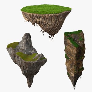 Floating Islands Collection 3D model