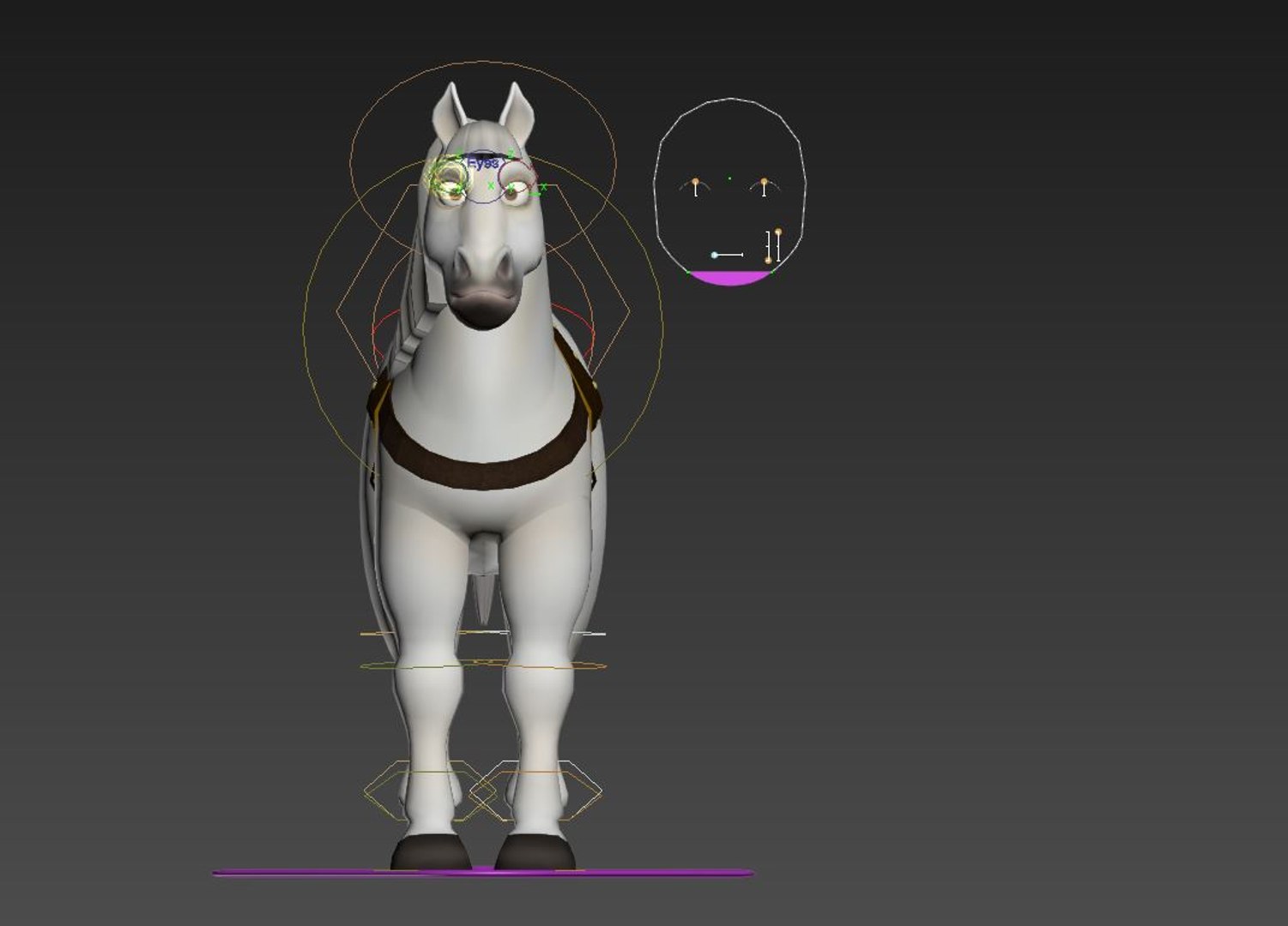 3D Stylized Horse Rig - TurboSquid 1663447