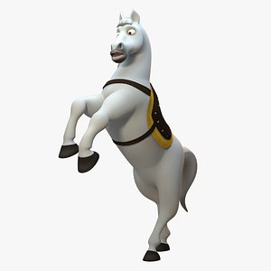3D stylized horse rig