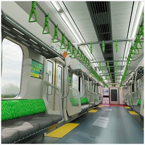 Yamanote train 3D model