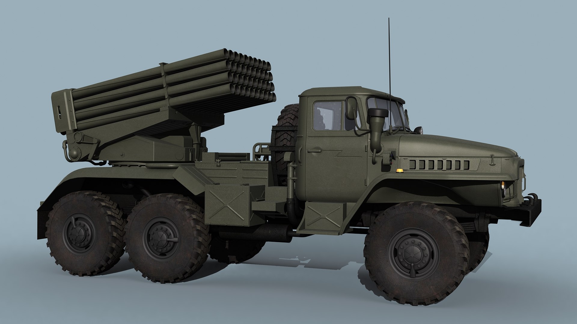 Russian MLRS model https://p.turbosquid.com/ts-thumb/6a/L9wGCS/6C/bm21_prev04/jpg/1700981428/1920x1080/fit_q87/31b0cb73f0dbaf2bf2d4b6f45f38d52d356f91d2/bm21_prev04.jpg