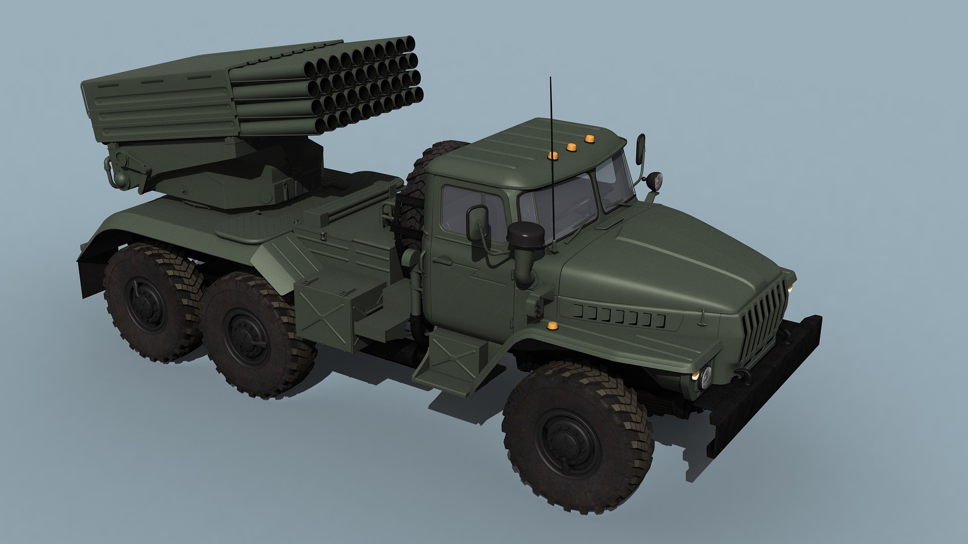 Russian MLRS model https://p.turbosquid.com/ts-thumb/6a/L9wGCS/8e/grad_prev10/jpg/1700981474/1920x1080/fit_q87/f4eba175ede682bbc2fbe5ab5d681aa474d0fd6d/grad_prev10.jpg