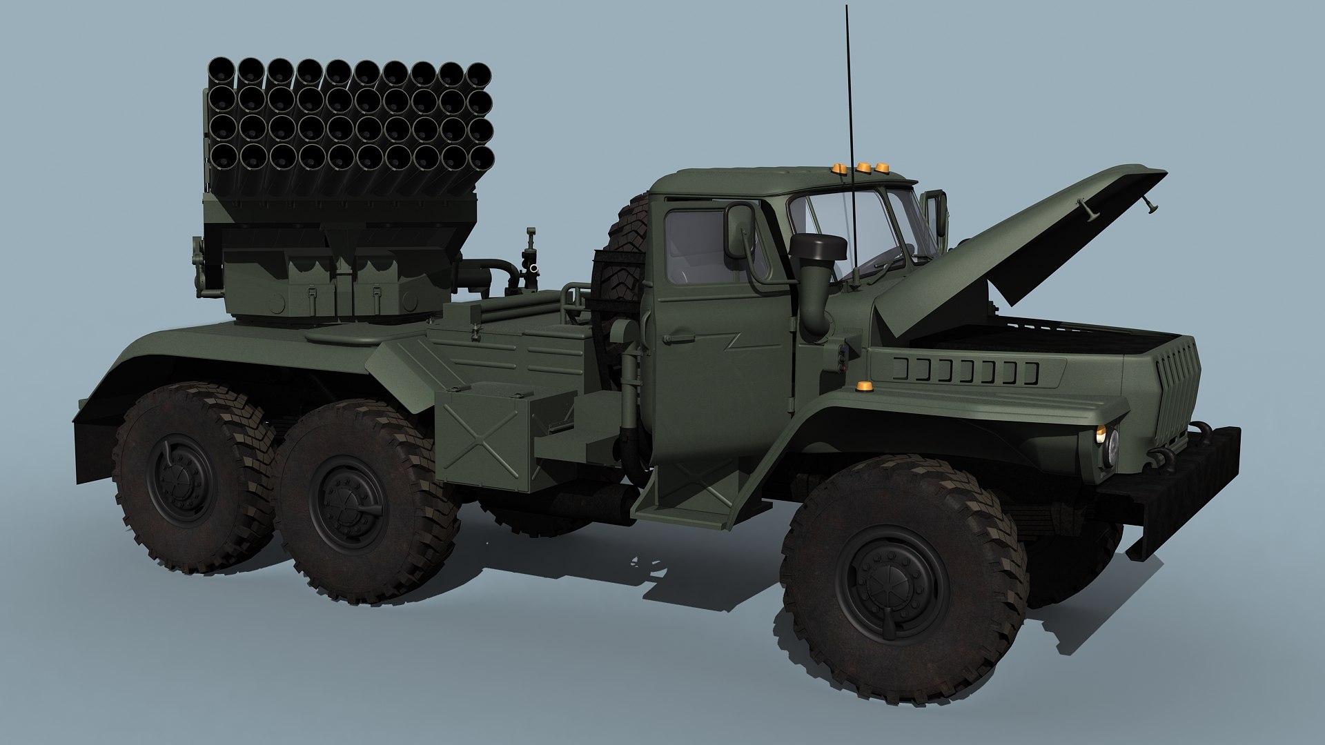 Russian MLRS model https://p.turbosquid.com/ts-thumb/6a/L9wGCS/BX/grad_prev16/jpg/1700981479/1920x1080/fit_q87/7c6d8da41fdf6381f6c79a587b1f1c8cf5d9b33b/grad_prev16.jpg