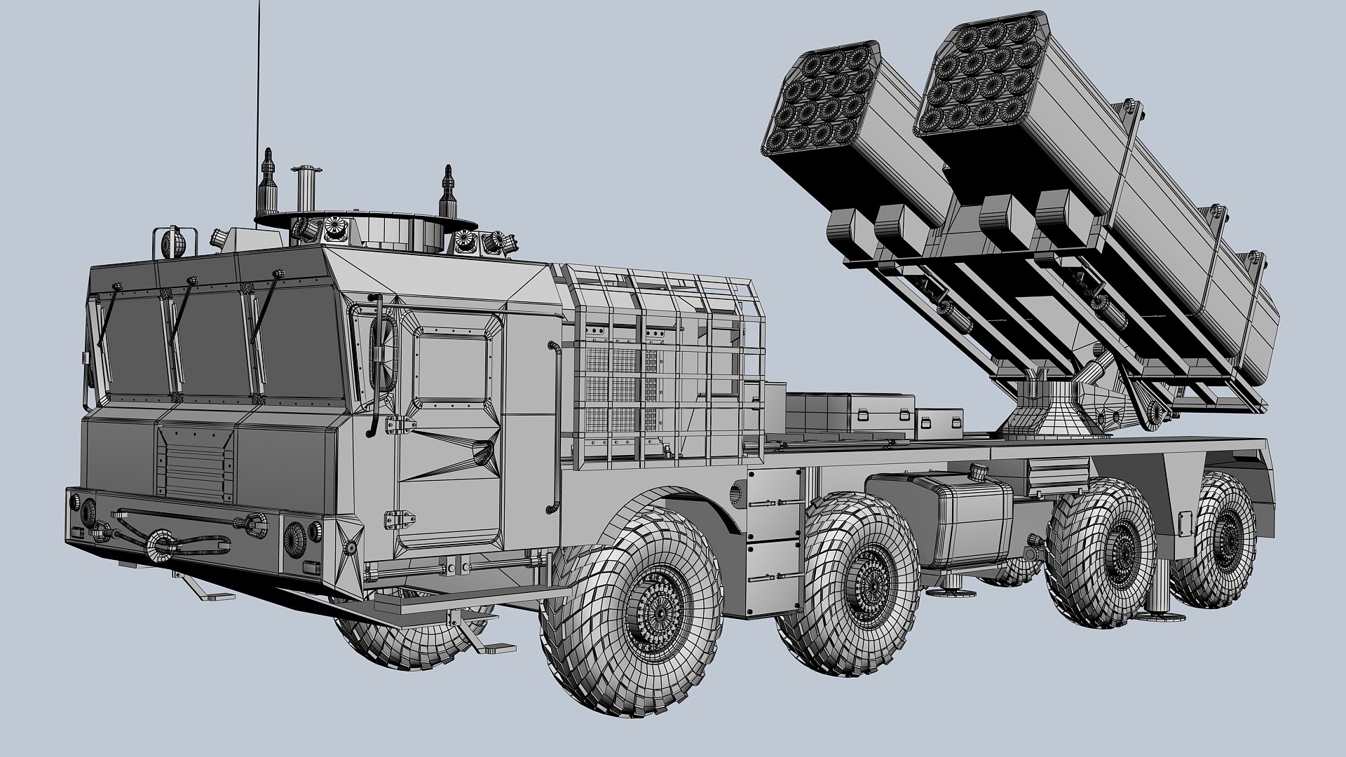Russian MLRS model https://p.turbosquid.com/ts-thumb/6a/L9wGCS/JU/uragan220_prev11/jpg/1700981630/1920x1080/fit_q87/8b39351d144c682c963807931a5778339e745e6a/uragan220_prev11.jpg