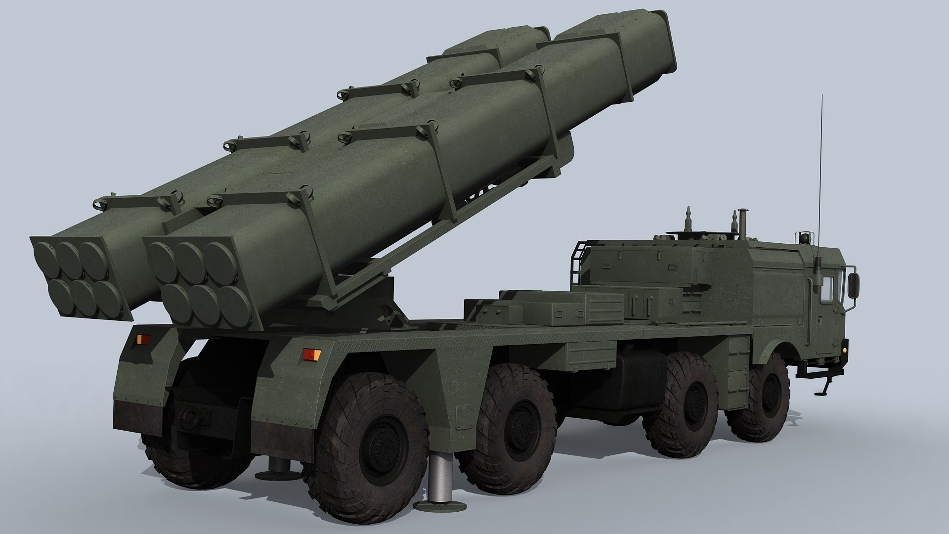 Russian MLRS model https://p.turbosquid.com/ts-thumb/6a/L9wGCS/Sb/uragan1m300_prev09/jpg/1700981603/1920x1080/fit_q87/2c1dca2176692df7013500a6f0590f8288f117eb/uragan1m300_prev09.jpg