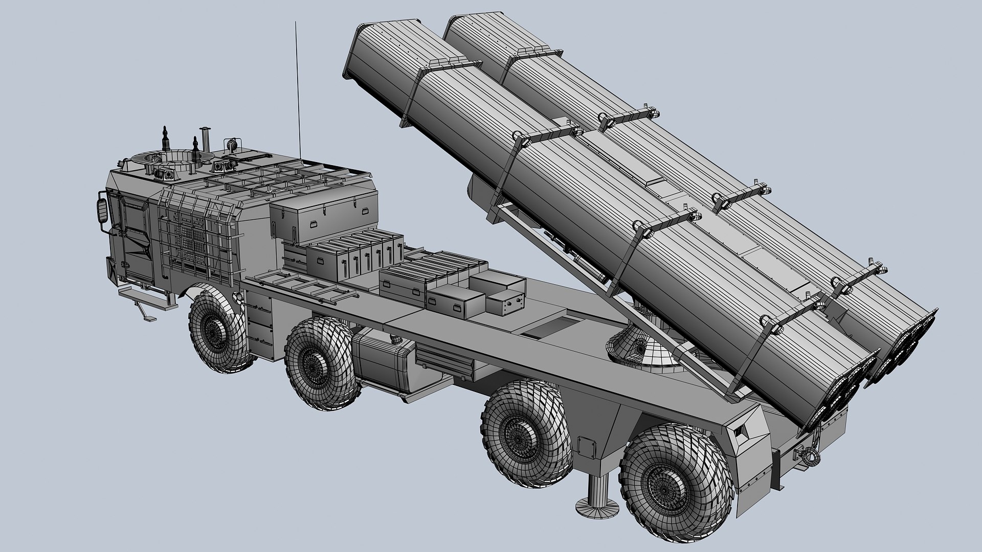 Russian MLRS model https://p.turbosquid.com/ts-thumb/6a/L9wGCS/bK/uragan1m300_prev14/jpg/1700981611/1920x1080/fit_q87/c0bf69745acd913e1ab3231ab0050c72b85c46e1/uragan1m300_prev14.jpg