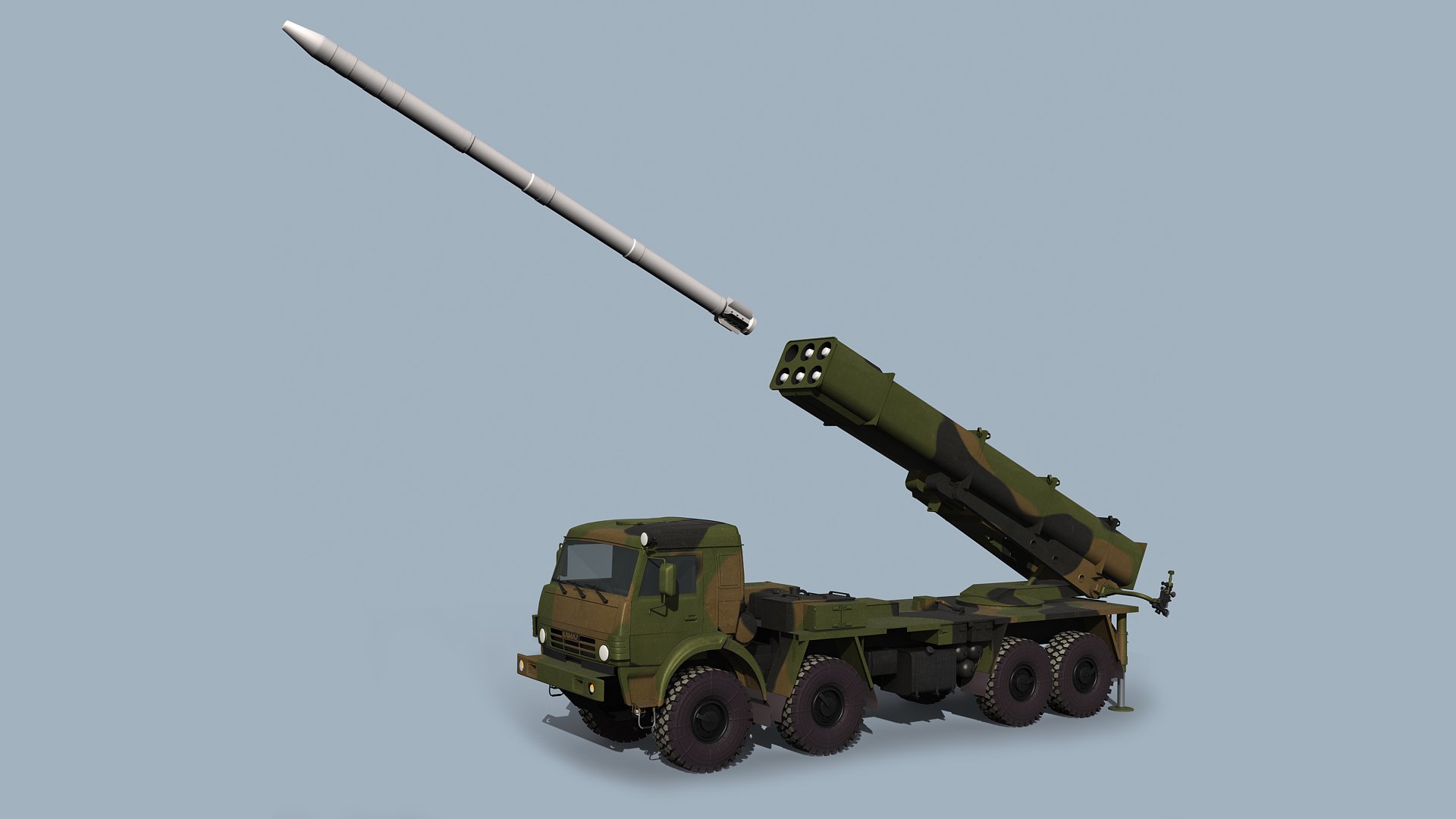 Russian MLRS model https://p.turbosquid.com/ts-thumb/6a/L9wGCS/o9/smerch1_prev12/jpg/1700981532/1920x1080/fit_q87/ed64f70b9595496721913410c978e0fff2cb73ae/smerch1_prev12.jpg