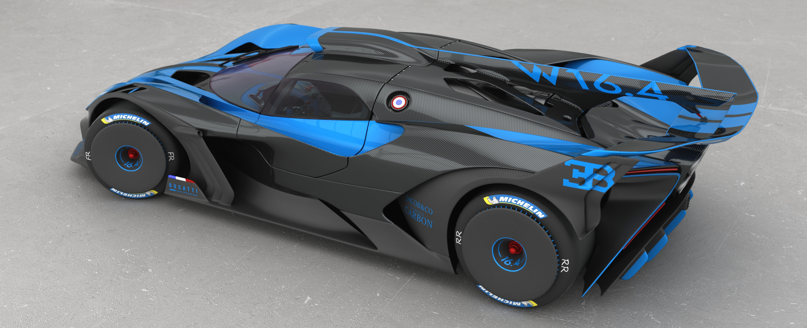 Bugatti Bolide 2021 Opening Doors Model - Turbosquid 1717842