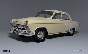 gaz-m21i volga 2 3d model
