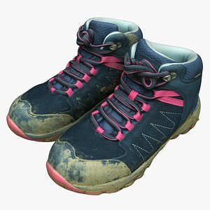 3D dirty boots model