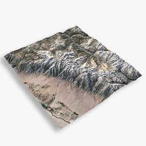 mountain whitney terrain 3D model