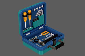 Tools box cartoon V01