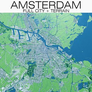 Amsterdam City + Terrain