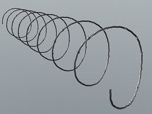 barbed wire 3d dxf