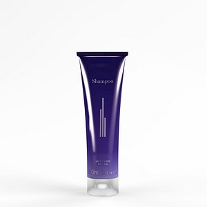 Mockup Cosmetic Shampoo Tube - Purple