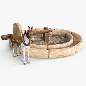 Mule Drawn Stone Well