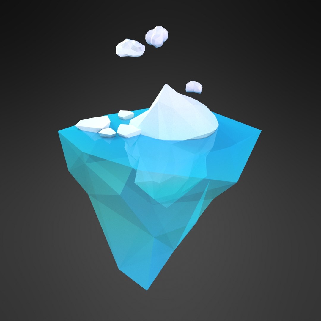 Cartoon Iceberg Island 3D Model - TurboSquid 1173999