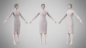 3D Dress 14 Whimsical Loop Mosaic