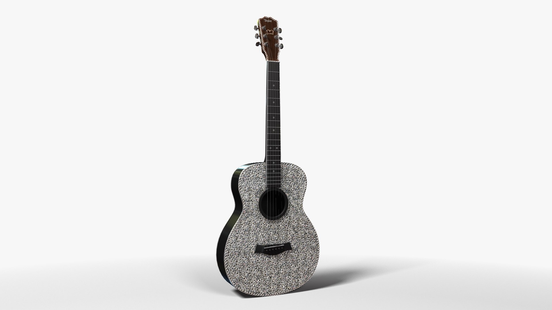 Taylor Swift Sparkle Acoustic Guitar 3D TurboSquid 2095205