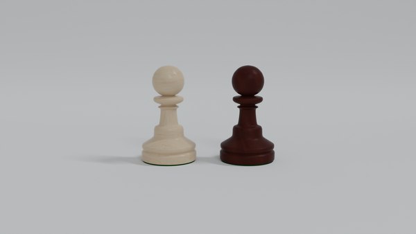 Wooden Pawn Chess Pieces