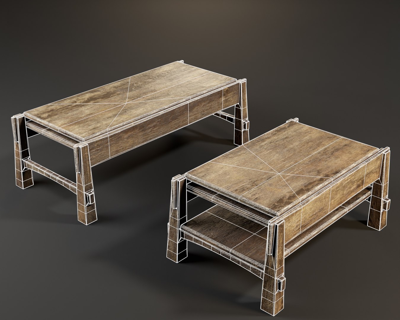 3D Japanese Workbench Set - TurboSquid 2357197
