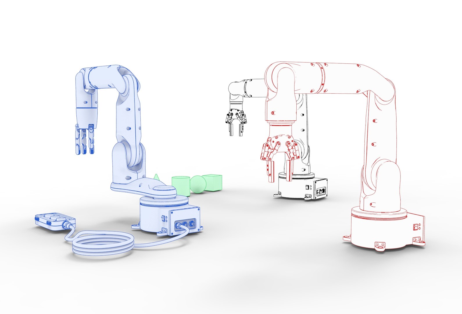 robot industrial arm 3D model https://p.turbosquid.com/ts-thumb/6b/4tOc7k/Xz/armset.606/jpg/1609870197/1920x1080/fit_q87/937737c44033b76aa0bf97d4f5a8705e1c3fdf95/armset.606.jpg