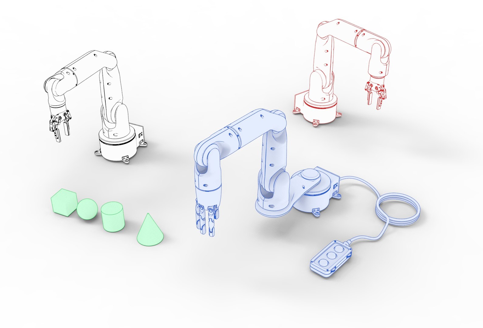 robot industrial arm 3D model https://p.turbosquid.com/ts-thumb/6b/4tOc7k/jG/armset.605/jpg/1609870185/1920x1080/fit_q87/4ab052c1d368b8bcd59f54dcc5c451a32a165e78/armset.605.jpg