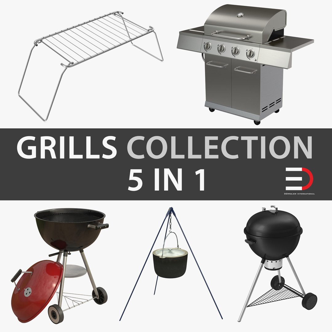 Grills 3D Models Collection 2 3D model preview
