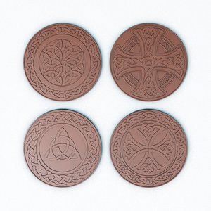 Celtic Medals Fantasy Coins - Circle Patterns