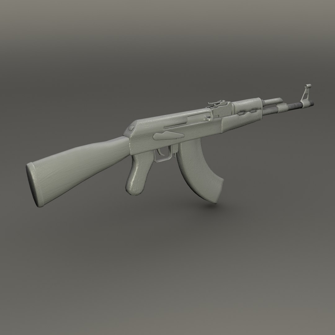 3d Ak47 Assault Rifle