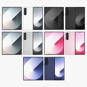 3D All the colors of the Galaxy Z Fold6