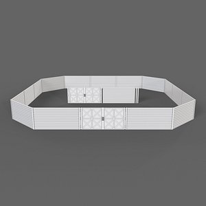 PBR Gate and Fence 1 model