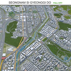 Seongnam si Gyeonggi do South Korea 3D