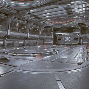 Sci-fi Scene for renders- Rework  Quantum