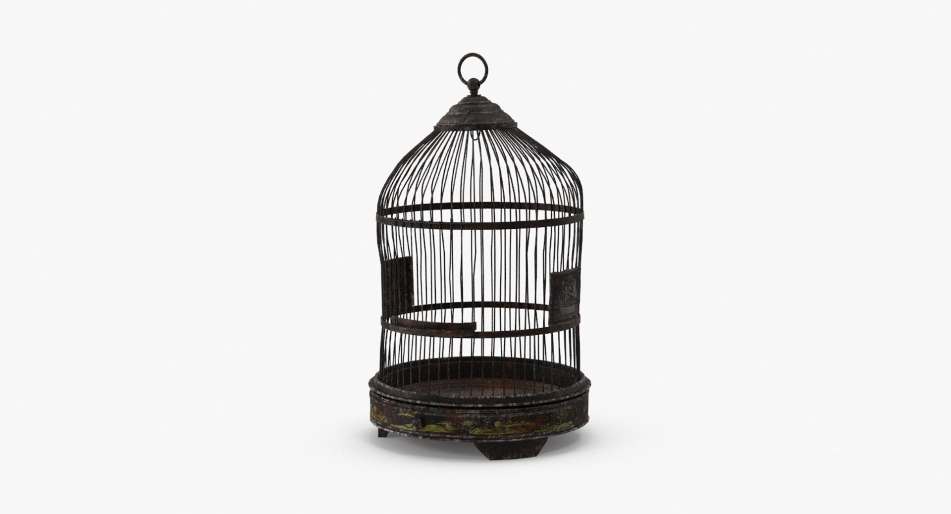 3D Old Bird Cage TurboSquid 1235339