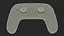 3D black google stadia controller