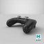 3D black google stadia controller